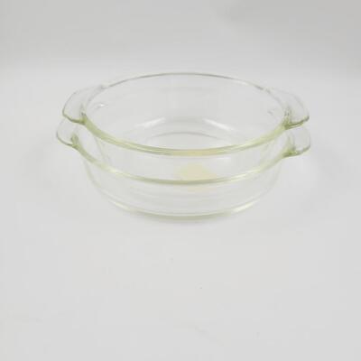 VINTAGE FIRE KING CLEAR BAKING DISHES