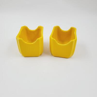 YELLOW FIESTA SUGAR PACKET CADDY 2PC