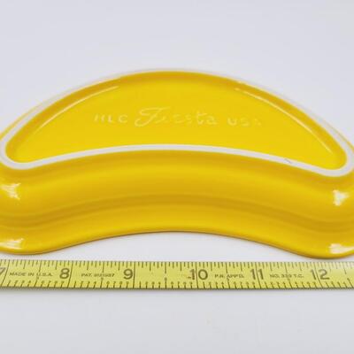 YELLOW FIESTA KIDNEY DISH