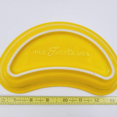 YELLOW FIESTA KIDNEY DISH