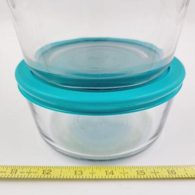 ANCHOR HOCKING LIDDED GLASS STORAGE CONTAINER SET