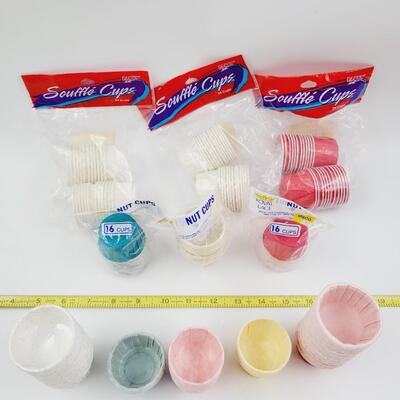 LARGE LOT OF PAPER SOUFFLE NUT CUPS