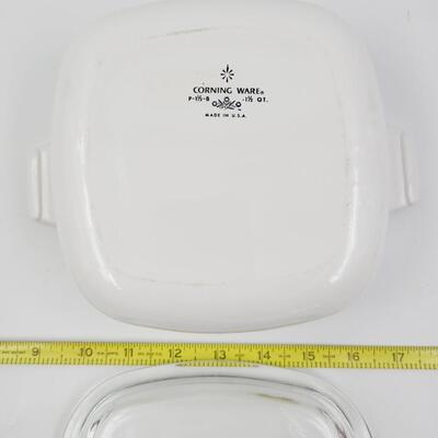CORRELL BLUE CORNFLOWER 1.5 QT  LIDDED CASSEROLE DISH