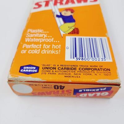 VINTAGE GLAD STRAWS