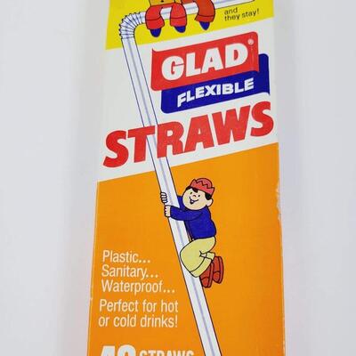 VINTAGE GLAD STRAWS