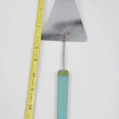 VINTAGE TURQUOISE COLORED COOKING UTENSILS