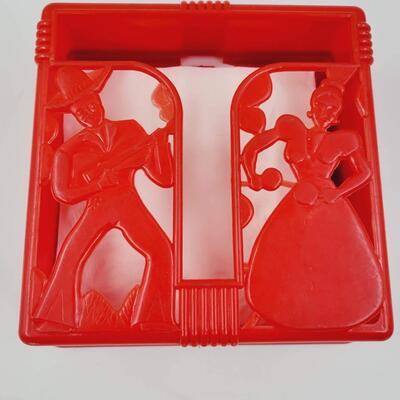 MID-CENTURY LUSTRO WARE NAPKIN HOLDER
