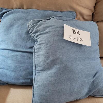 Blue Throw Pillow Lot