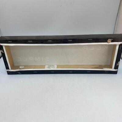 Keep Life Simple Daily Affirmation Wall Hanging Shelf Sitting Quote Plaque