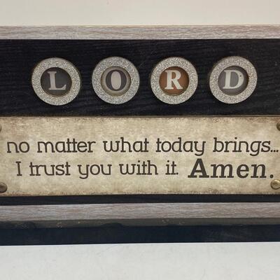 Spiritual Lord Quote Shelf Sitting Sign Plaque