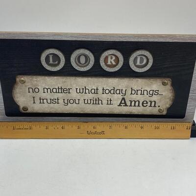 Spiritual Lord Quote Shelf Sitting Sign Plaque