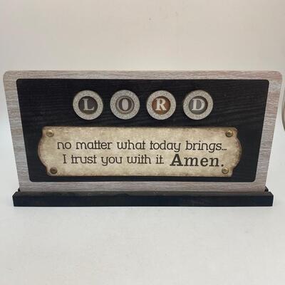 Spiritual Lord Quote Shelf Sitting Sign Plaque