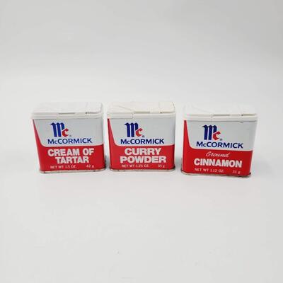 VINTAGE McCORMICK SEASONING CONTAINERS