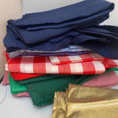 Mixed Lot of Fabrics for Sewing Crafts