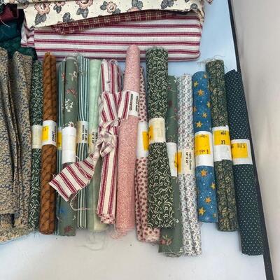 Mixed Lot of Miscellaneous Fabric Square Remnants