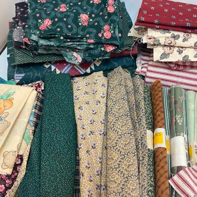 Mixed Lot of Miscellaneous Fabric Square Remnants