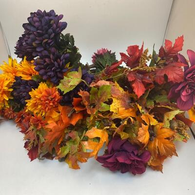 Fall Autumn Assortment of Artificial Fake Faux Flowers for Crafting & Display