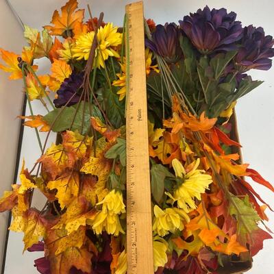 Fall Autumn Assortment of Artificial Fake Faux Flowers for Crafting & Display