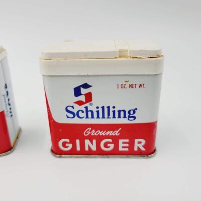 VINTAGE SCHILLING SEASONING CONTAINERS