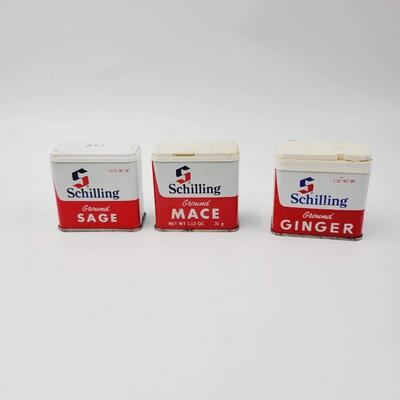 VINTAGE SCHILLING SEASONING CONTAINERS