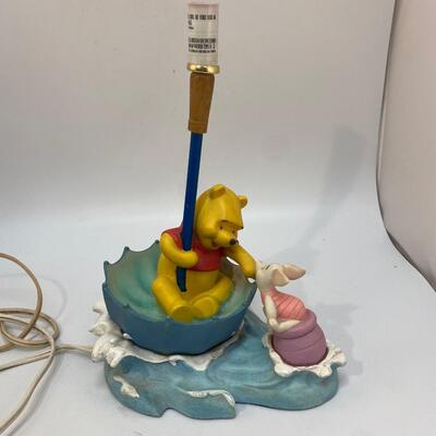 Child's Winnie the Pooh and Piglet Desk Table Lamp Light Hampton Bay
