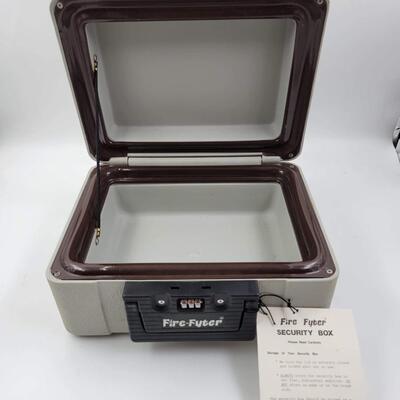 FIRE FYTER COMBINATION FIRE PROOF LOCK BOX W/ CODE