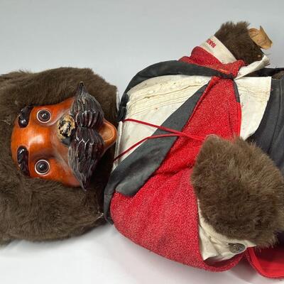 Raikes Original Wood Faced Teddy Bear Plush Stuffed Animal
