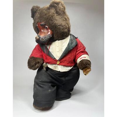 Raikes Original Wood Faced Teddy Bear Plush Stuffed Animal