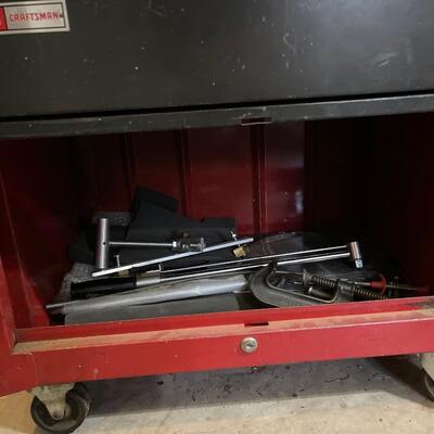 Tool cabinet with tools