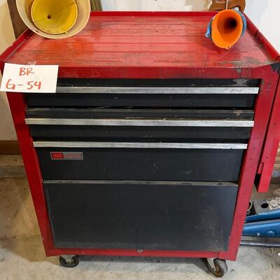 Tool cabinet with tools