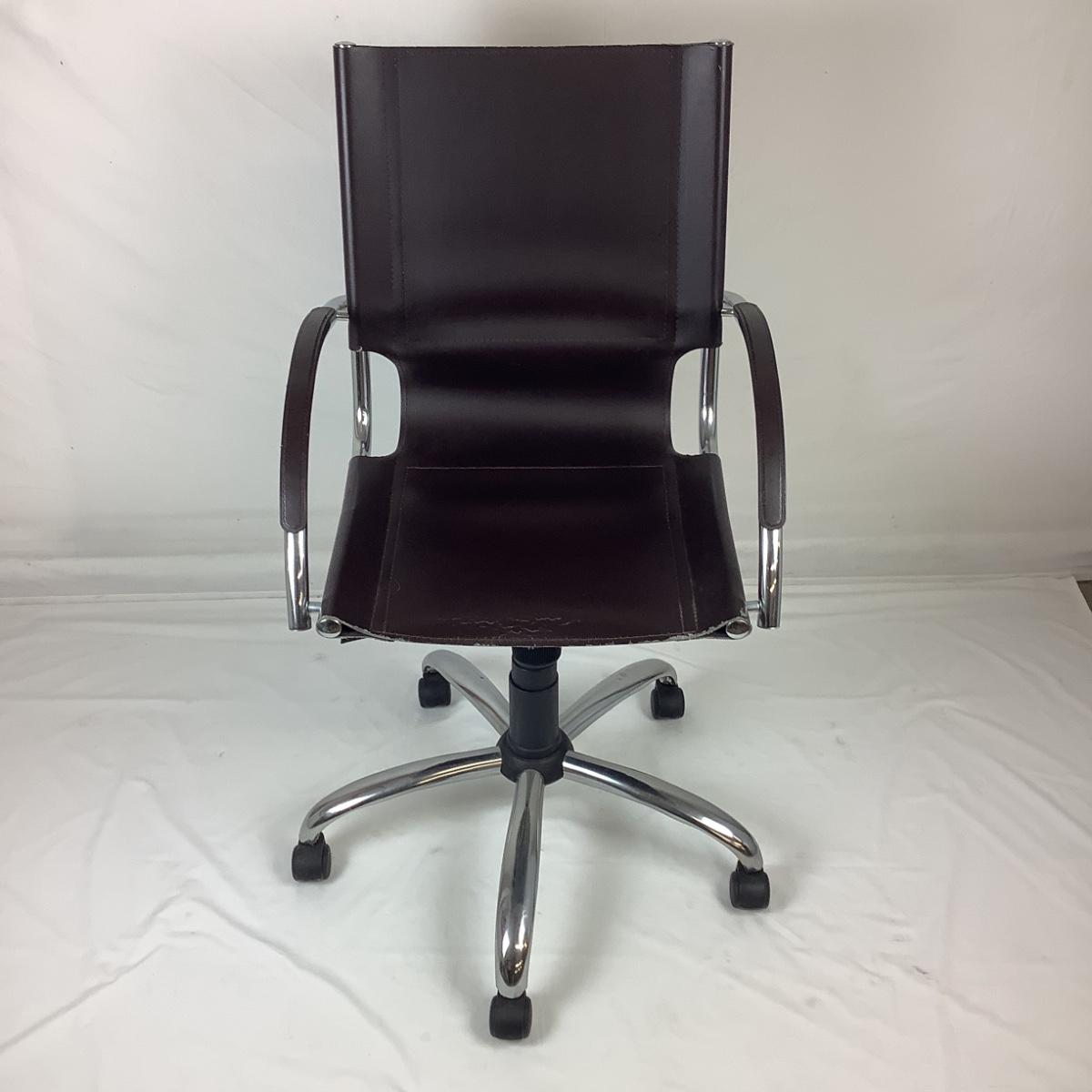 West elm leather desk chair Clearance