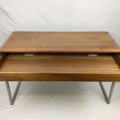 3021 Room & Board Basis Modern Walnut/Steel Desk