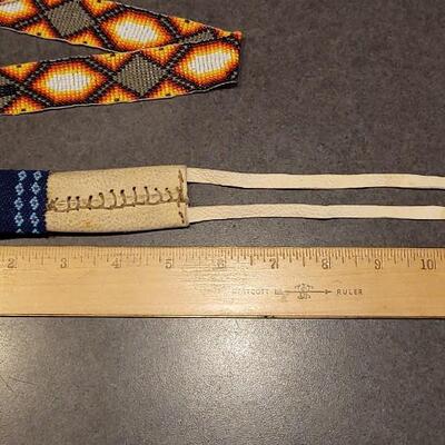 Lot 85: Pair of Vintage Native American Style Beaded Creations