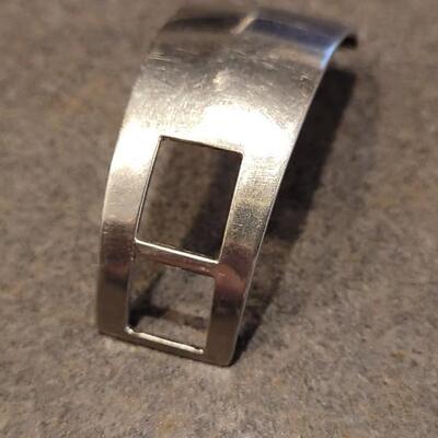 Lot 86: Vintage Native American Stering Silver Watch Band