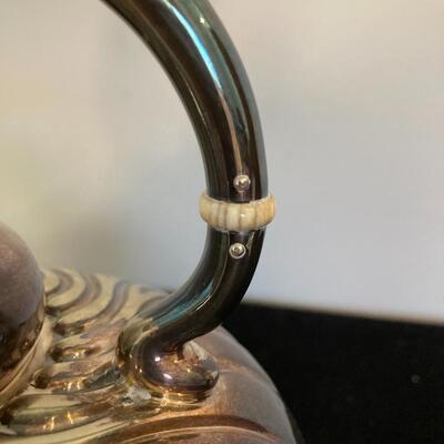 Gorham Soldered Silver Antique Teapot and Stand