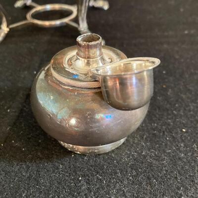 Gorham Soldered Silver Antique Teapot and Stand