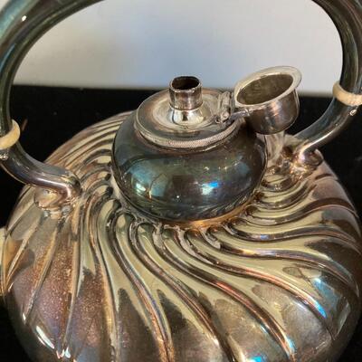 Gorham Soldered Silver Antique Teapot and Stand