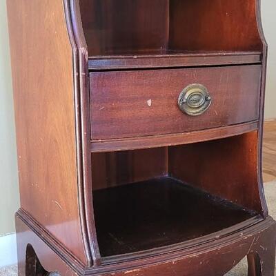 Lot 101: Antique Side Table with Drawer