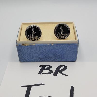 Cufflinks in box