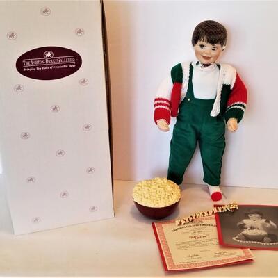Lot #84  Ashton Drake Galleries Collector Doll - "Decorating the Tree - Ryan"