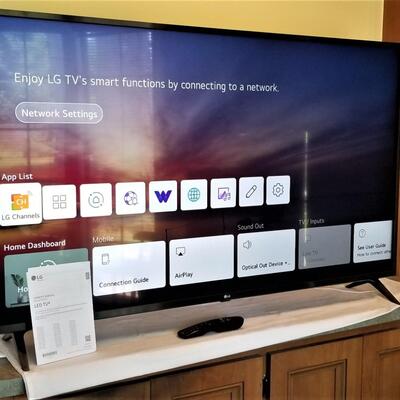 Lot #85  LG 55" Television - made in 2021 - Like new