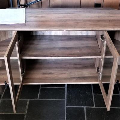 Lot #86  Like New TV Stand/Cabinet - Farmhouse Look