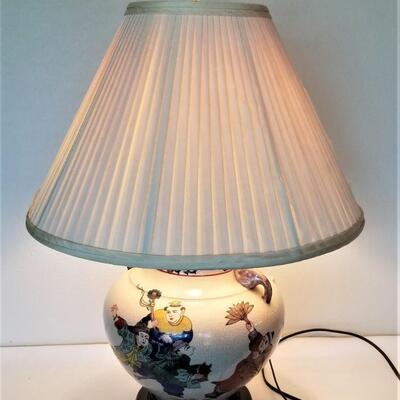 Lot #88  Contemporary Table Lamp - Asian Styling