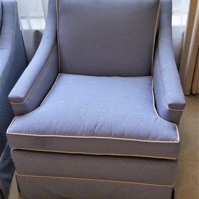 Lot #90  Pair of Nice Upholstered Armchairs - Clean