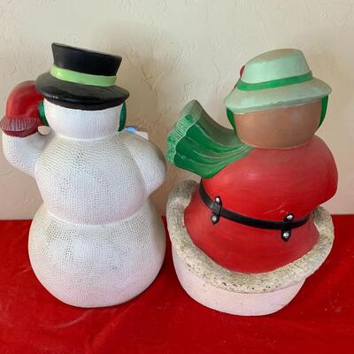Vintage Ceramic MCM Snow People