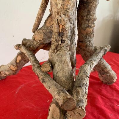 Rustic Wood Floor Lamp