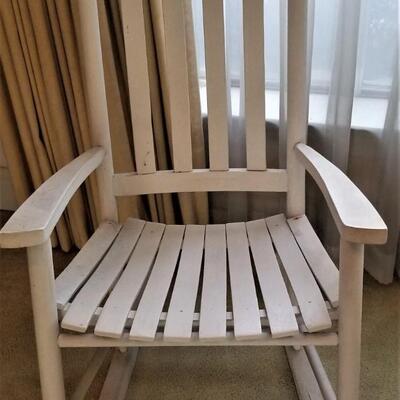 Lot #94  Pair of Traditional Wooden Porch Rockers