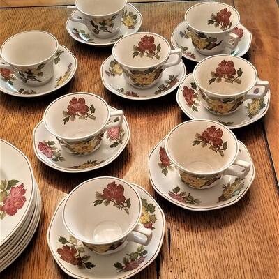 Lot #95  Set of Wedgwood "Kimono" Everyday Dishes