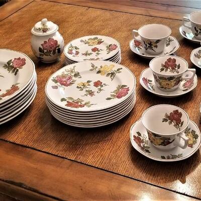 Lot #95  Set of Wedgwood "Kimono" Everyday Dishes