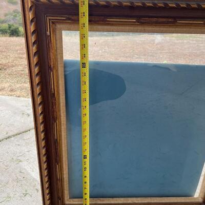 Pair of Large Vintage Picture Frames with Glass - IN LA HABRA HEIGHTS
